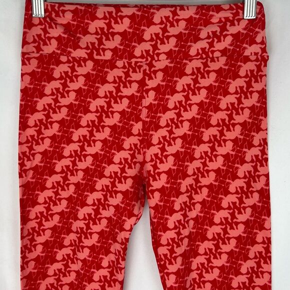 LuLaRoe Valentine's Day Cupid One Size Leggings - Picture 8 of 8
